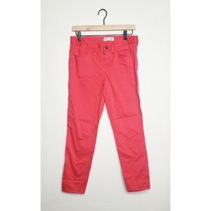 Madewell Coral Skinny Ankle Pants Size 8